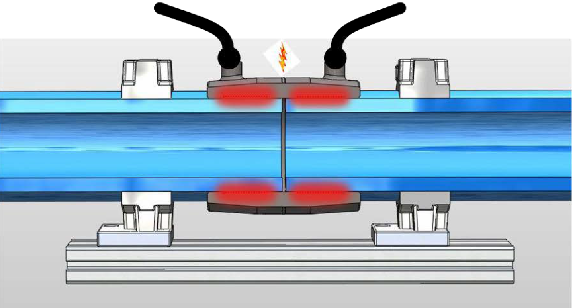 Diagram of electrofusion coupler